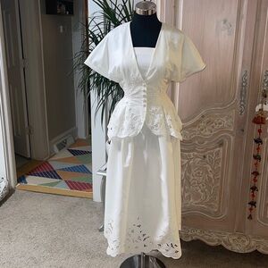 Vintage Marie St. Claire Dress & Peplum Top